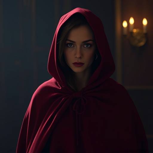 Still from The Handmaid's Tale, featuring June Osborne in her red cloak.